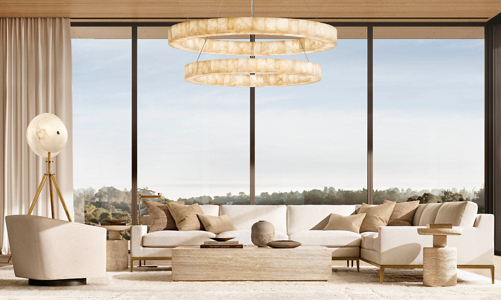 RIVAGE TWO-TIER ROUND CHANDELIER 60"