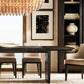 CHIARA SMOKE GLASS TIERED RECTANGULAR CHANDELIER 74"