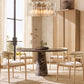 LATTICE CLEAR GLASS ROUND CHANDELIER 37"