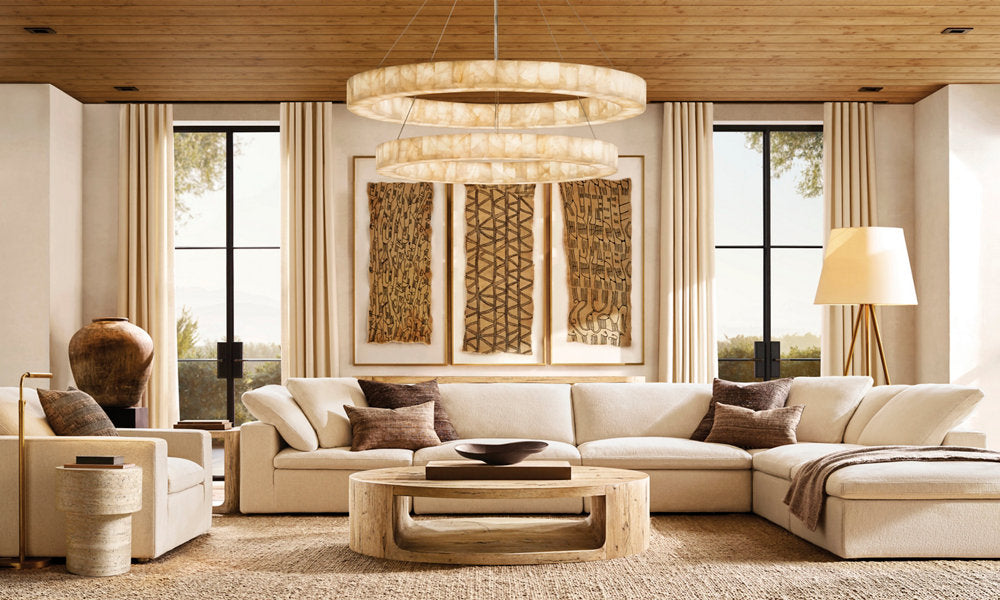 RIVAGE TWO-TIER ROUND CHANDELIER 60"