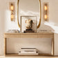 LATTICE CLEAR GLASS SCONCE