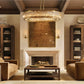 MAURIER ROUND CHANDELIER 37"