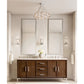 BOULE DE CRISTAL CLEAR GLASS FLUSHMOUNT 24"