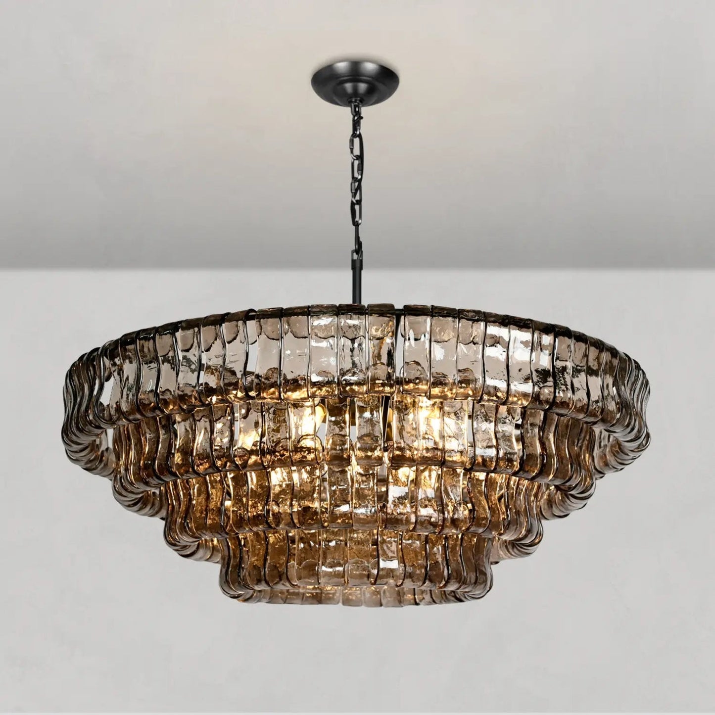 Liz Ghiaccio round  Chandelier 36” invoice for  for $1,000 shipping cost