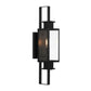 One Light Outdoor Wall Lantern in Matte Black