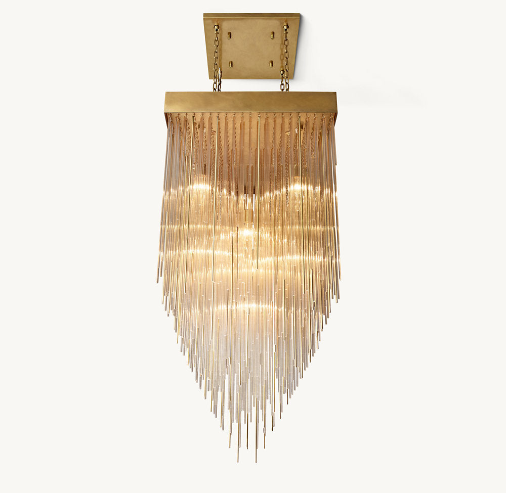 CASCADA SQUARE CHANDELIER 30"