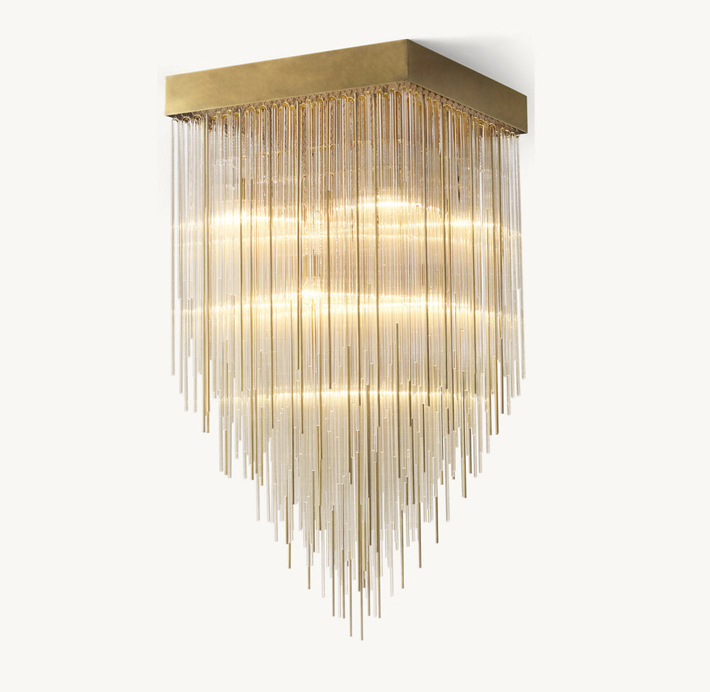 CASCADA SQUARE CHANDELIER 30"