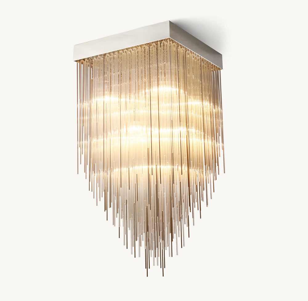 CASCADA SQUARE CHANDELIER 30"