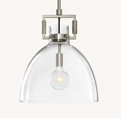 MACHINIST GLASS CLOCHE PENDANT