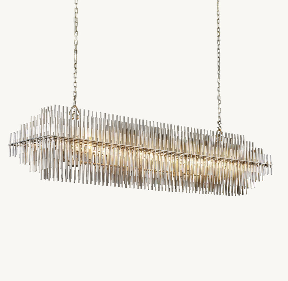 EMILE RECTANGULAR CHANDELIER 54"