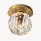 BOULE DE CRISTAL CLEAR GLASS PETITE FLUSHMOUNT