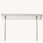 BOULE DE CRISTAL CLEAR GLASS DOUBLE LINEAR CHANDELIER 60"