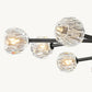 BOULE DE CRISTAL CLEAR GLASS OVAL CHANDELIER 72"