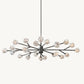 BOULE DE CRISTAL CLEAR GLASS OVAL CHANDELIER 72"