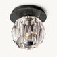 BOULE DE CRISTAL CLEAR GLASS PETITE FLUSHMOUNT