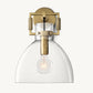 MACHINIST GLASS CLOCHE SCONCE 10"