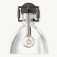 MACHINIST GLASS CLOCHE SCONCE 10"