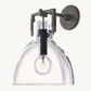 MACHINIST GLASS CLOCHE SCONCE 10"