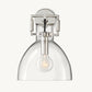 MACHINIST GLASS CLOCHE SCONCE 10"