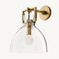 MACHINIST GLASS CLOCHE SCONCE 10"