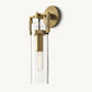 MACHINIST GLASS CYLINDER SCONCE 12"