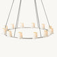 PAUILLAC FABRIC SHADE ROUND CHANDELIER 48"