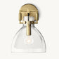 MACHINIST GLASS CLOCHE SCONCE 8"