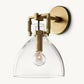 MACHINIST GLASS CLOCHE SCONCE 8"