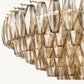 CHIARA SMOKE GLASS TIERED ROUND CHANDELIER 47"