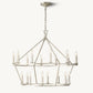 19TH C. ENGLISH OPENWORK TWO-TIER ROUND CHANDELIER 40"