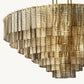SIRENE SMOKE GLASS ROUND CHANDELIER 52"