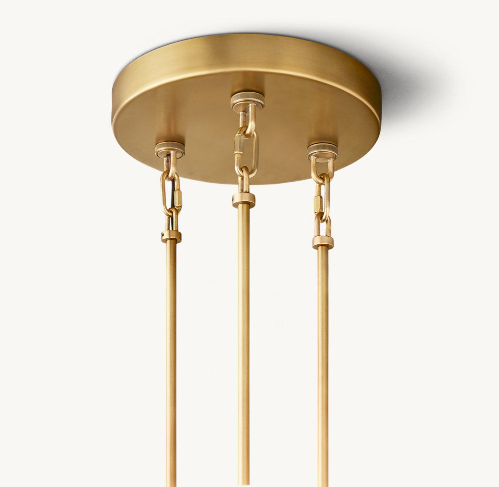 SIRENE SMOKE GLASS ROUND CHANDELIER 52"