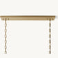 1920S ODEON RECTANGULAR CHANDELIER 49"