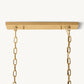 HARLOW CRYSTAL RECTANGULAR CHANDELIER 42"