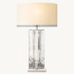 LATTICE CLEAR GLASS TABLE LAMP