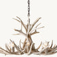 NATURAL ANTLER CHANDELIER 36"