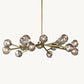 BOULE DE CRISTAL SMOKE GLASS ROUND CHANDELIER 48"