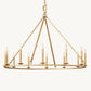 19TH C. ENGLISH OPENWORK ROUND CHANDELIER 50"