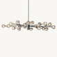 BOULE DE CRISTAL SMOKE GLASS OVAL CHANDELIER 72"