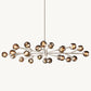 BOULE DE CRISTAL SMOKE GLASS OVAL CHANDELIER 72"