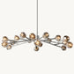 BOULE DE CRISTAL SMOKE GLASS ROUND CHANDELIER 60"