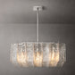 LATTICE SQUARE CHANDELIER 37"