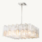 LATTICE SQUARE CHANDELIER 37"