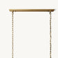 HARLOW CALCITE RECTANGULAR CHANDELIER 62"