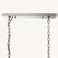 HARLOW CALCITE RECTANGULAR CHANDELIER 42"