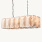 HARLOW CALCITE RECTANGULAR CHANDELIER 42"