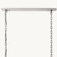 HARLOW CALCITE RECTANGULAR CHANDELIER 74"
