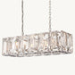 HARLOW CRYSTAL RECTANGULAR CHANDELIER 42"
