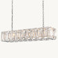 HARLOW CRYSTAL RECTANGULAR CHANDELIER 62"