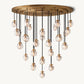 PEARL ROUND CHANDELIER 48"